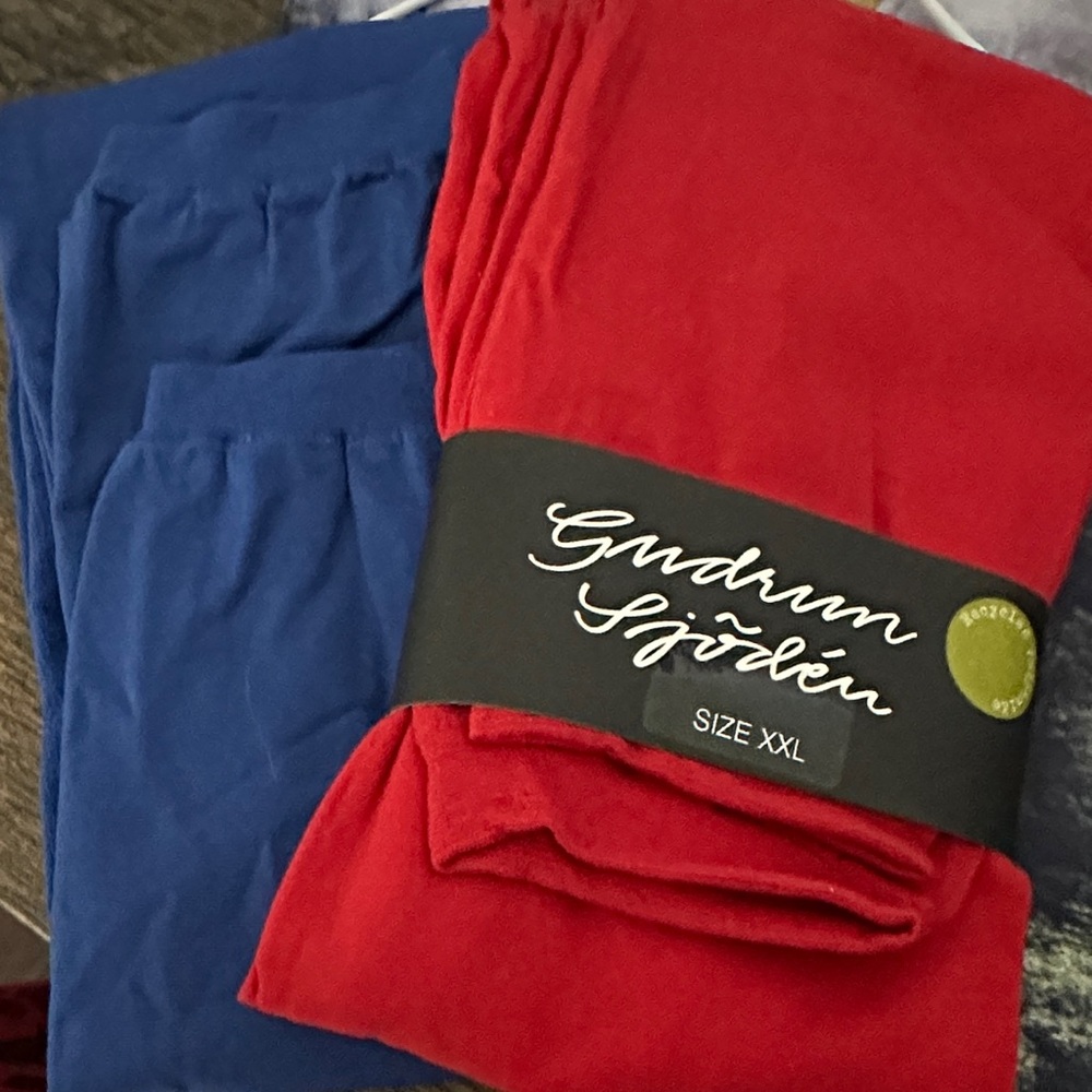 Gudrun Sjoden Red and Blue Leggings XXL